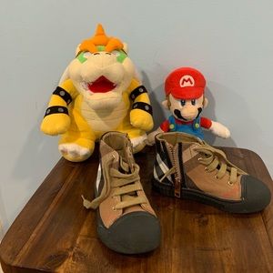 Antique Check Belford Zip and Lace Trainers.